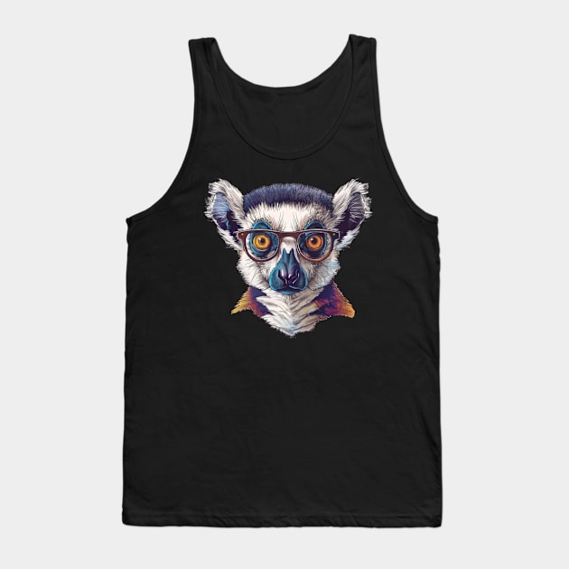 Lively Lemur Look Tank Top by Carnets de Turig